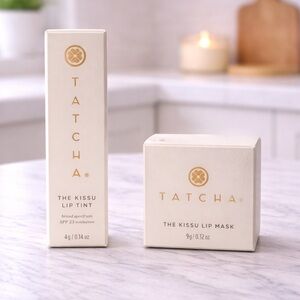 💋 TATCHA Kissu Lip Duo – Moonlight Lily Lip Tint SPF 25 + Lip Mask